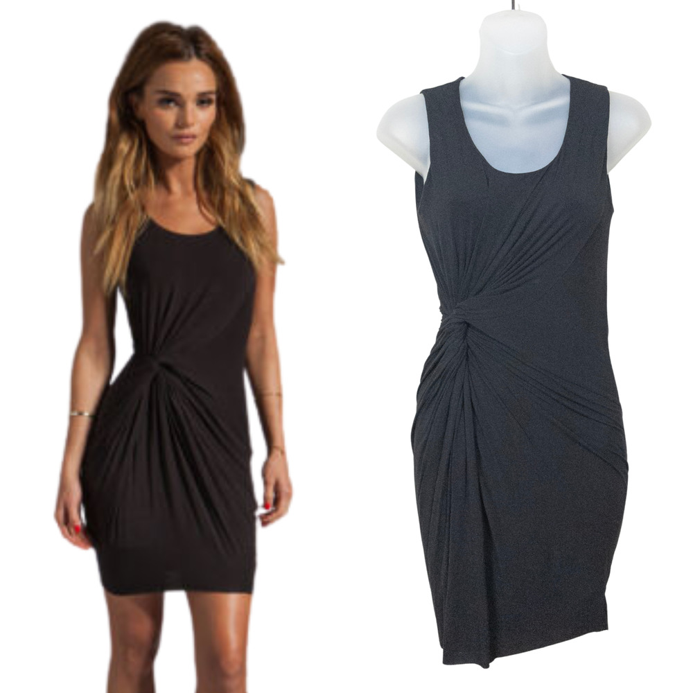 BAILEY 44 Black Casbah Dress Mini Jersey Knit Bodycon Sleeveless Women's Small